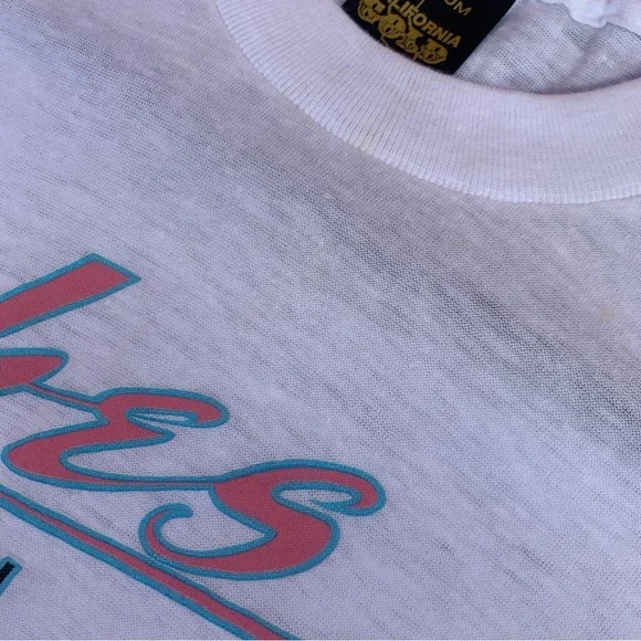 Vtg Single Stitch T Shirt Made In USA California Gold, 70s 80s, Babes in Borland - Picture 6 of 10